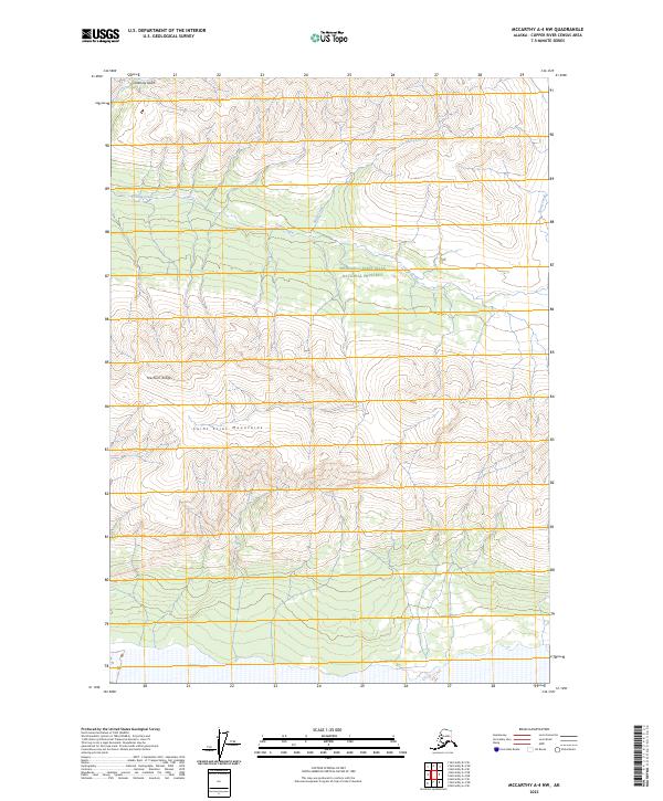 USGS Topographic Map – McCarthy A-4 NW