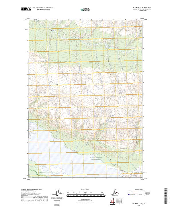 USGS Topographic Map – McCarthy A-5 NE