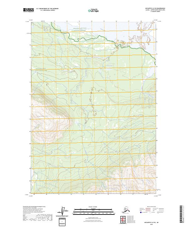 USGS Topographic Map – McCarthy A-5 SE