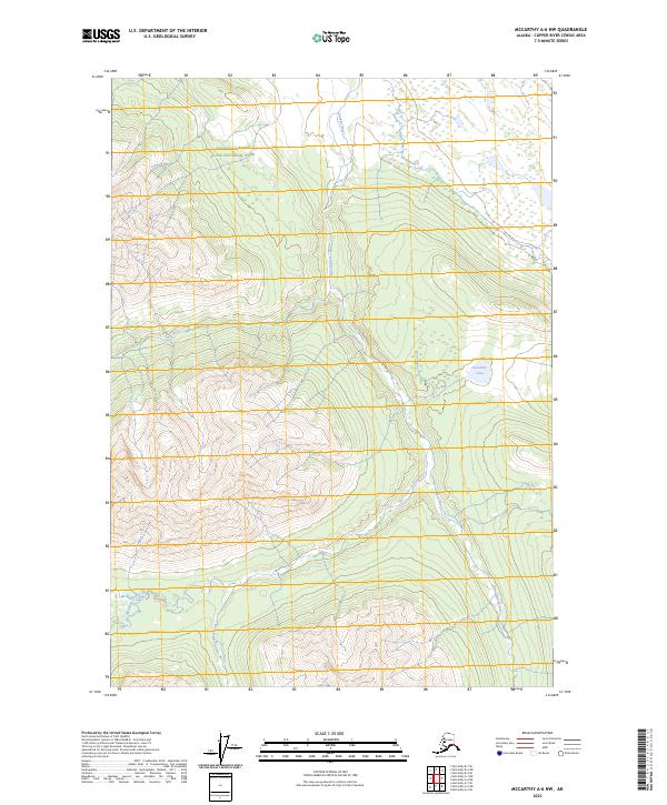 USGS Topographic Map – McCarthy A-6 NW