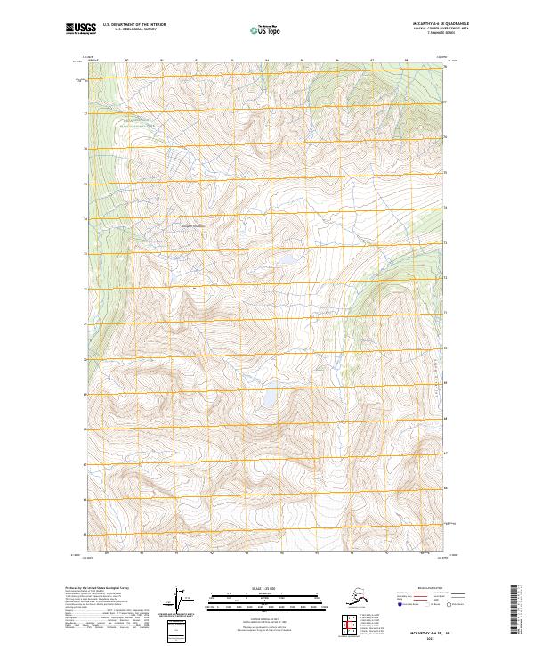 USGS Topographic Map – McCarthy A-6 SE