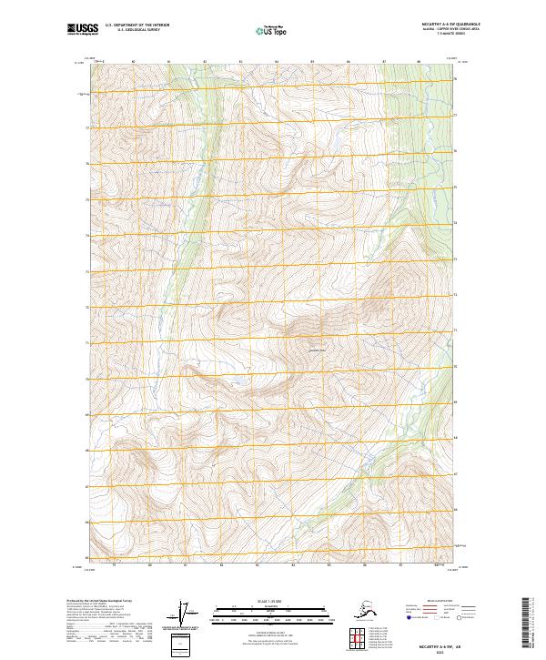 USGS Topographic Map – McCarthy A-6 SW