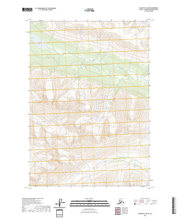 USGS Topographic Map – McCarthy A-8 NE