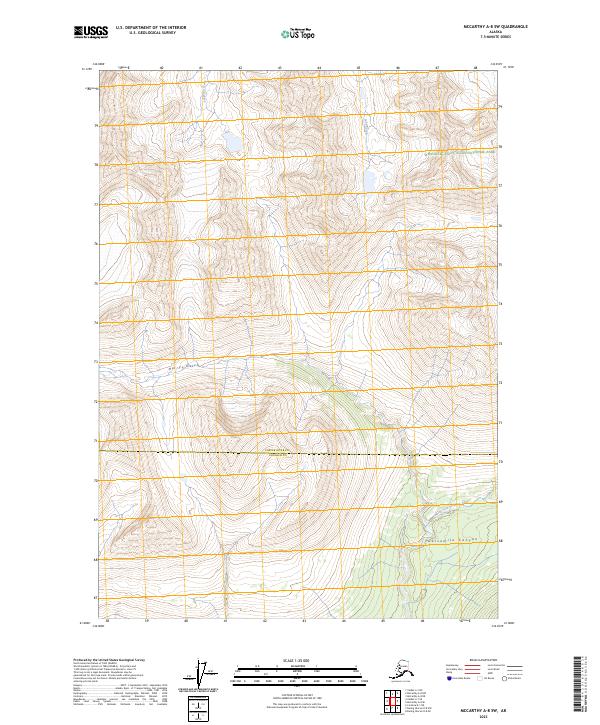 USGS Topographic Map – McCarthy A-8 SW