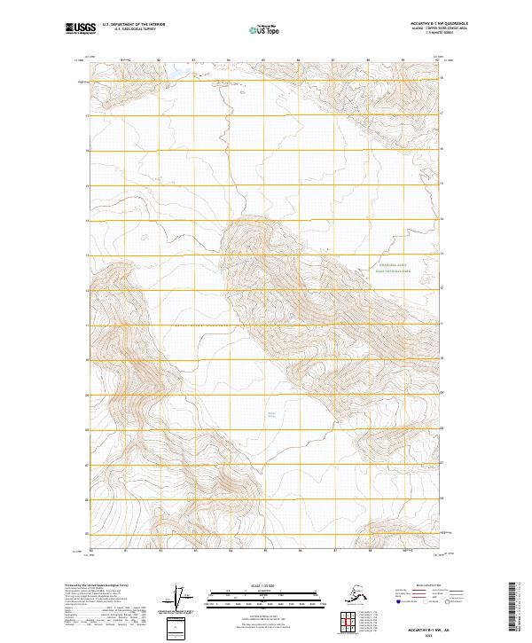 USGS Topographic Map – McCarthy B-1 NW