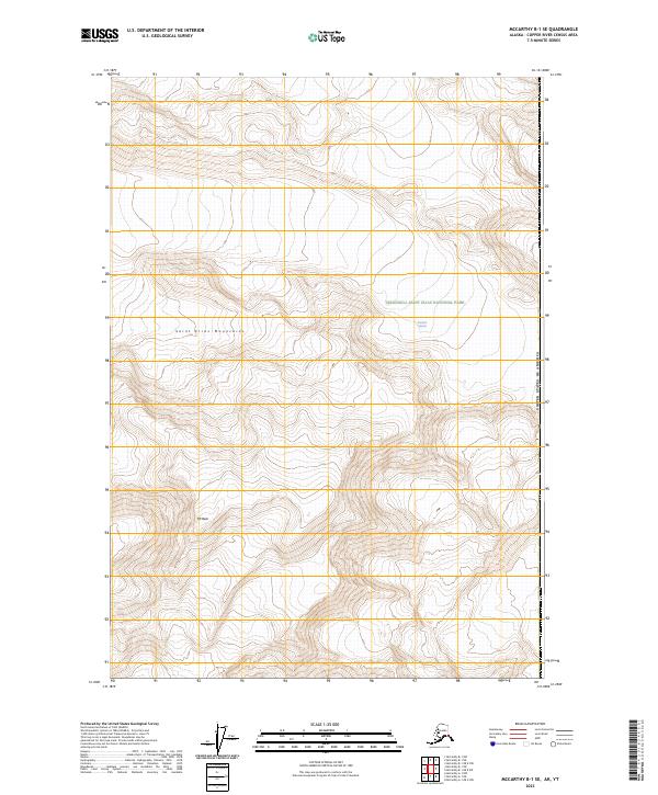 USGS Topographic Map – McCarthy B-1 SE