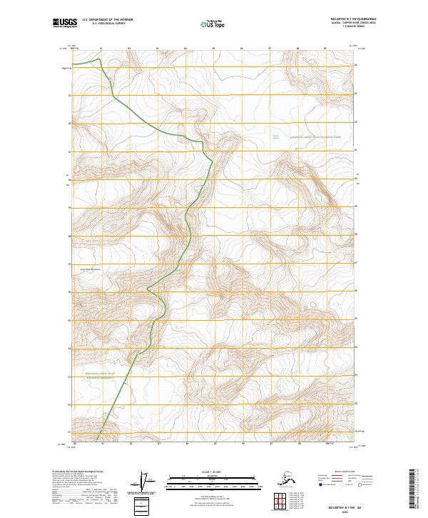 2023 Map of McCarthy B-1 SW, 2023 Print