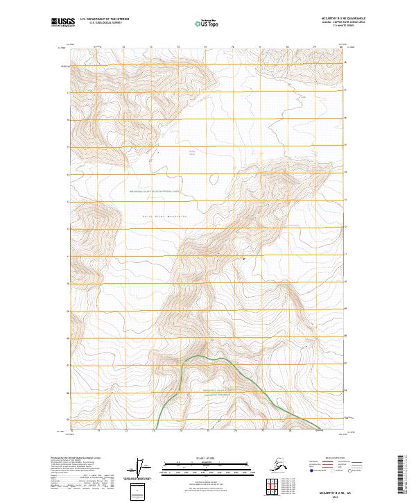 2023 Map of McCarthy B-2 NE, 2023 Print