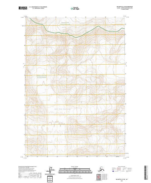 2023 Map of McCarthy B-2 SW, 2023 Print