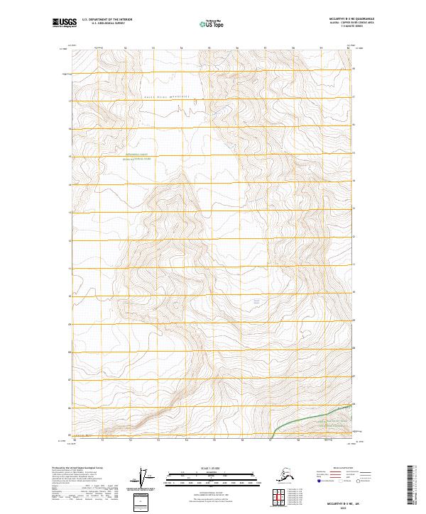USGS Topographic Map – McCarthy B-3 NE