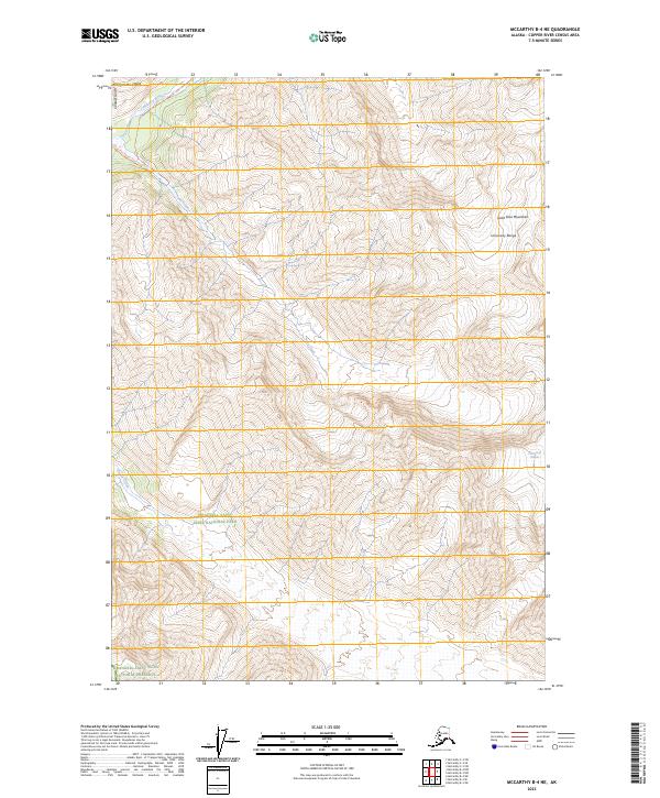 USGS Topographic Map – McCarthy B-4 NE