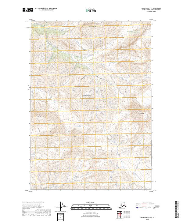 USGS Topographic Map – McCarthy B-4 SW
