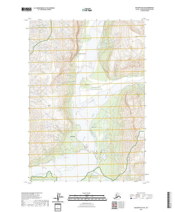 USGS Topographic Map – McCarthy B-5 NE