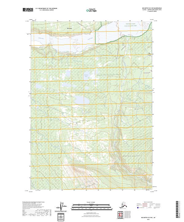 USGS Topographic Map – McCarthy B-5 SW