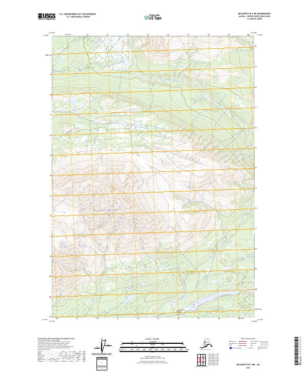 USGS Topographic Map – McCarthy B-7 NE