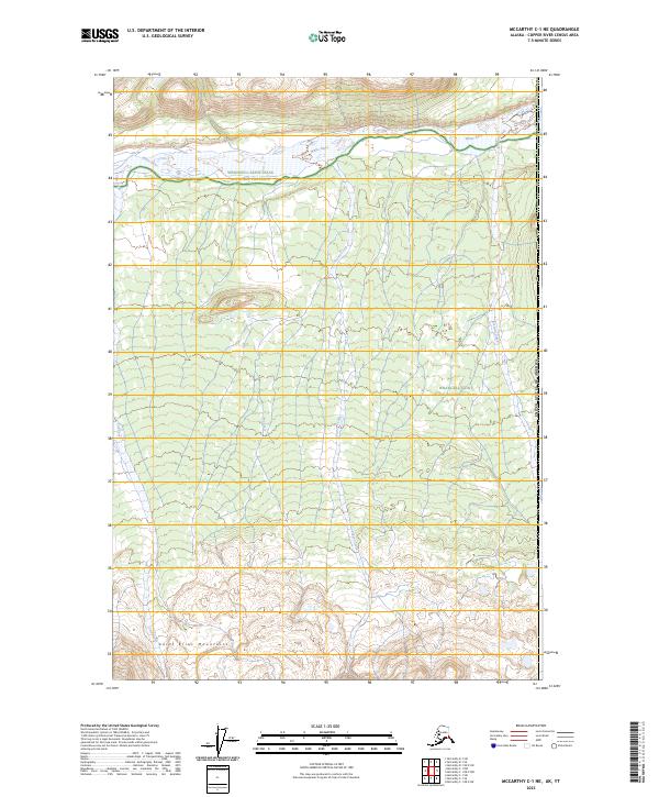 USGS Topographic Map – McCarthy C-1 NE