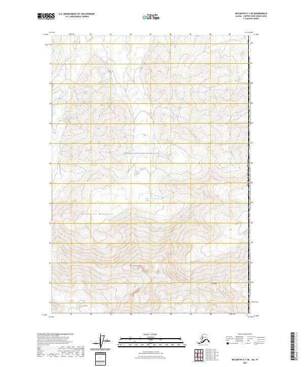 USGS Topographic Map – McCarthy C-1 SE
