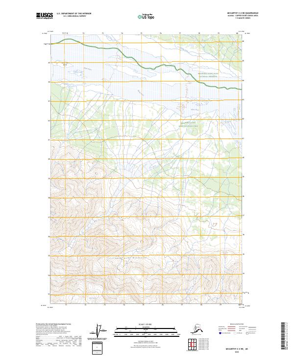 USGS Topographic Map – McCarthy C-2 NE