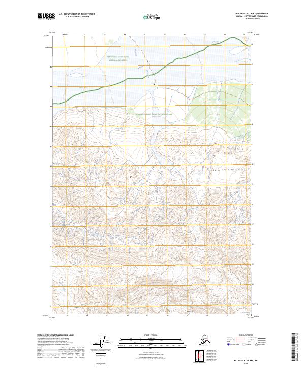 USGS Topographic Map – McCarthy C-2 NW