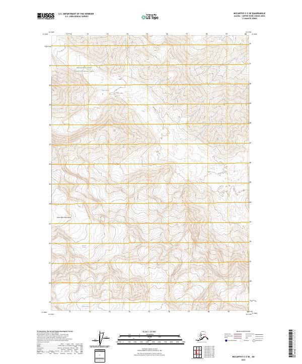 USGS Topographic Map – McCarthy C-2 SE