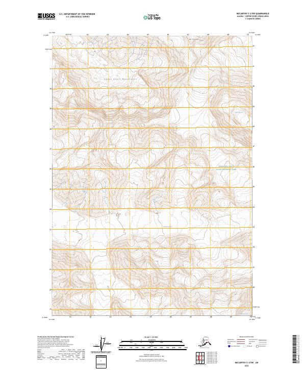 USGS Topographic Map – McCarthy C-2 SW