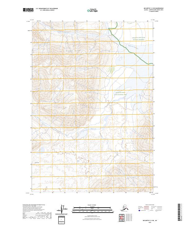 USGS Topographic Map – McCarthy C-3 NE