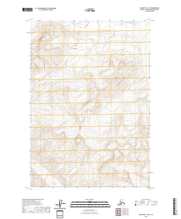 USGS Topographic Map – McCarthy C-3 SW