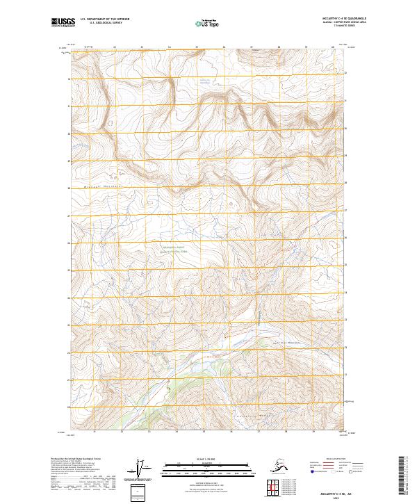 USGS Topographic Map – McCarthy C-4 SE