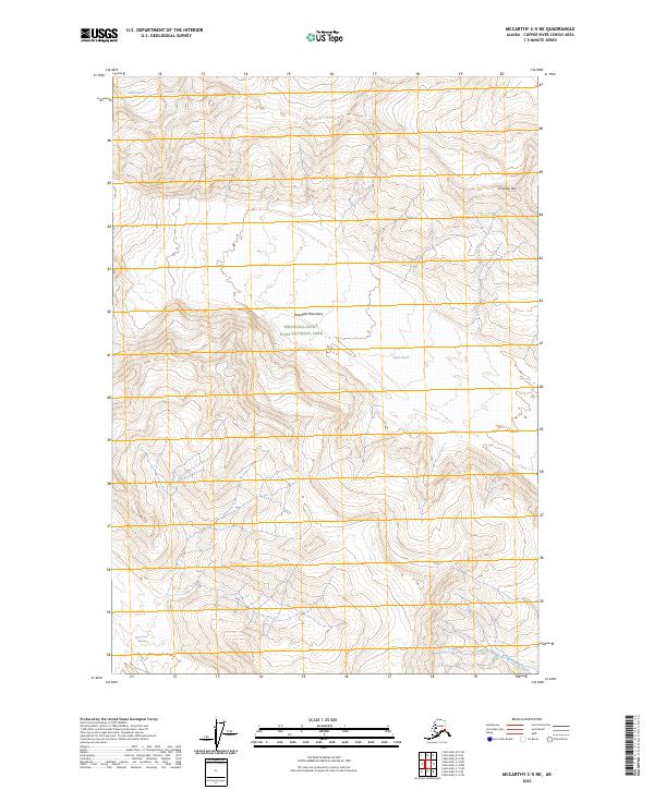 USGS Topographic Map – McCarthy C-5 NE