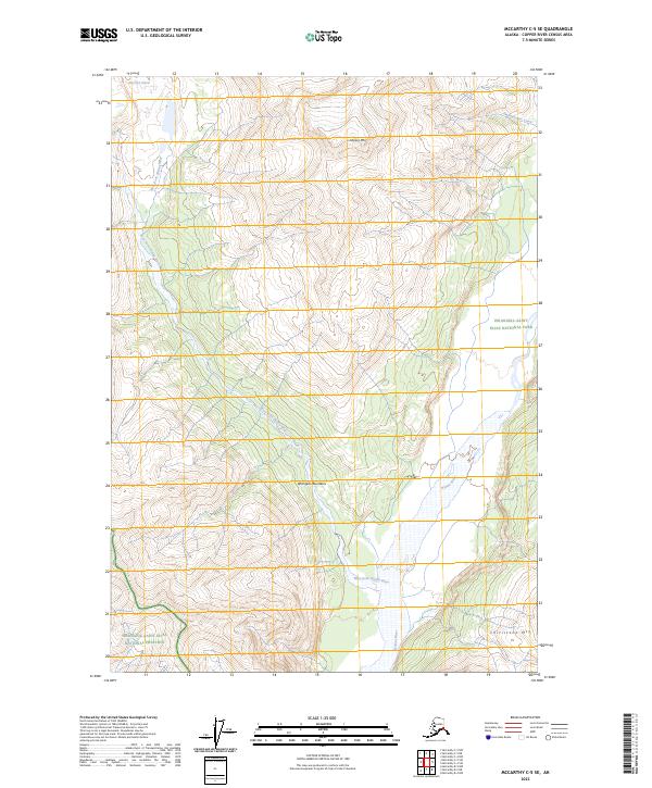 USGS Topographic Map – McCarthy C-5 SE