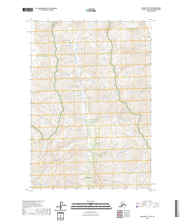 USGS Topographic Map – McCarthy C-5 SW