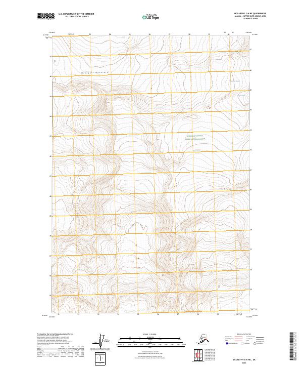 USGS Topographic Map – McCarthy C-6 NE