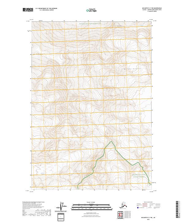 USGS Topographic Map – McCarthy C-7 NE