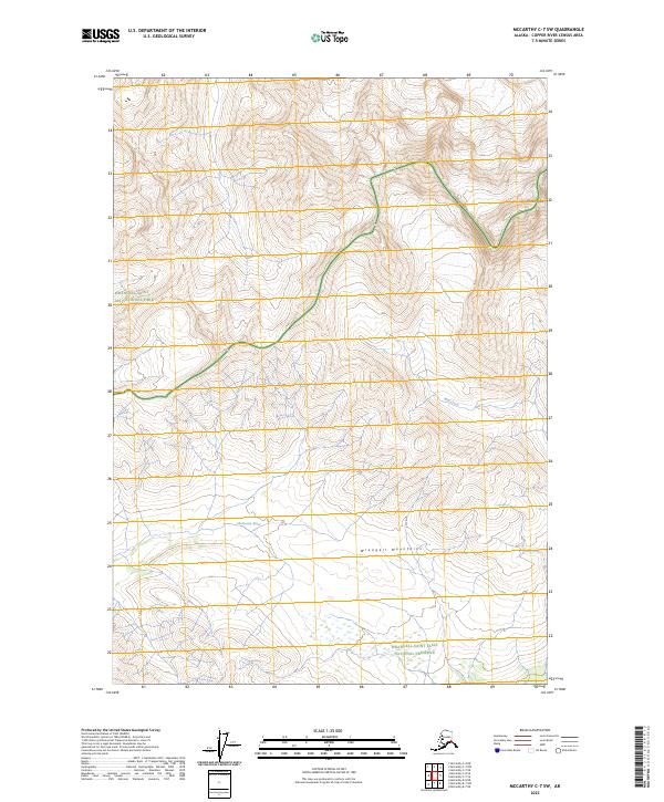 USGS Topographic Map – McCarthy C-7 SW