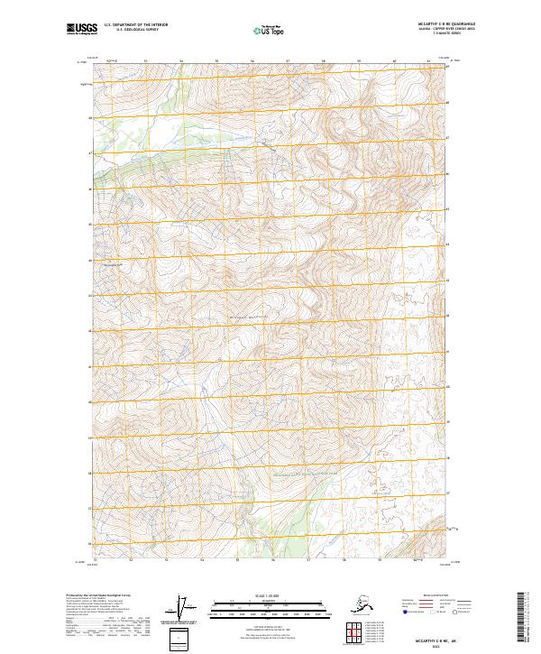 USGS Topographic Map – McCarthy C-8 NE