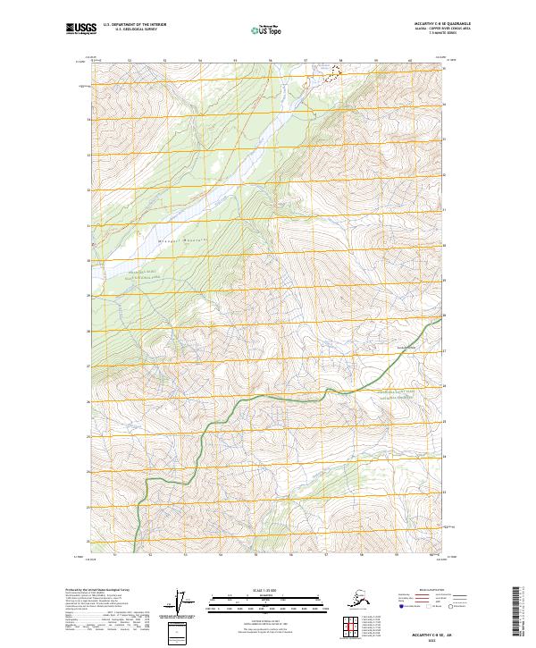 USGS Topographic Map – McCarthy C-8 SE