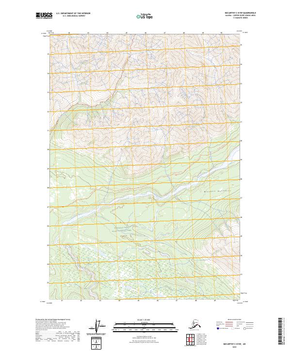 USGS Topographic Map – McCarthy C-8 SW