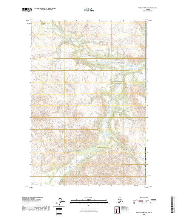 USGS Topographic Map – McCarthy D-1 NE