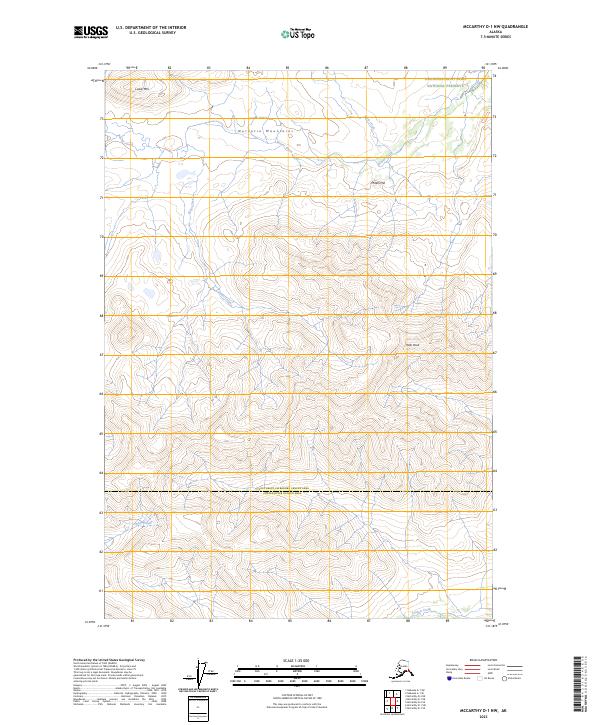 USGS Topographic Map – McCarthy D-1 NW