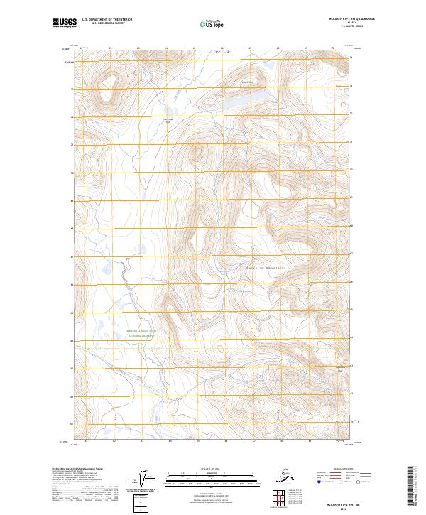 USGS Topographic Map – McCarthy D-2 NW