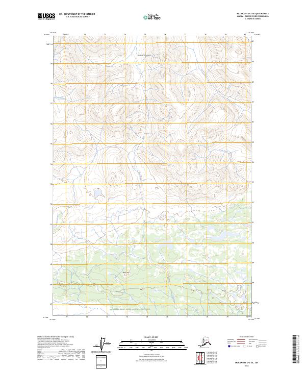 USGS Topographic Map – McCarthy D-2 SE