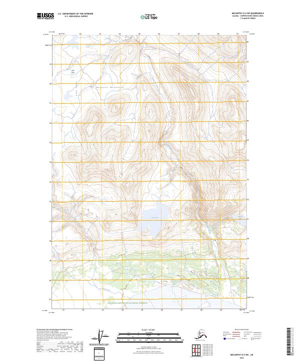 USGS Topographic Map – McCarthy D-2 SW