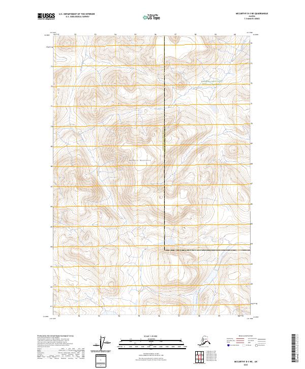 2023 Map of McCarthy D-3 NE, 2023 Print