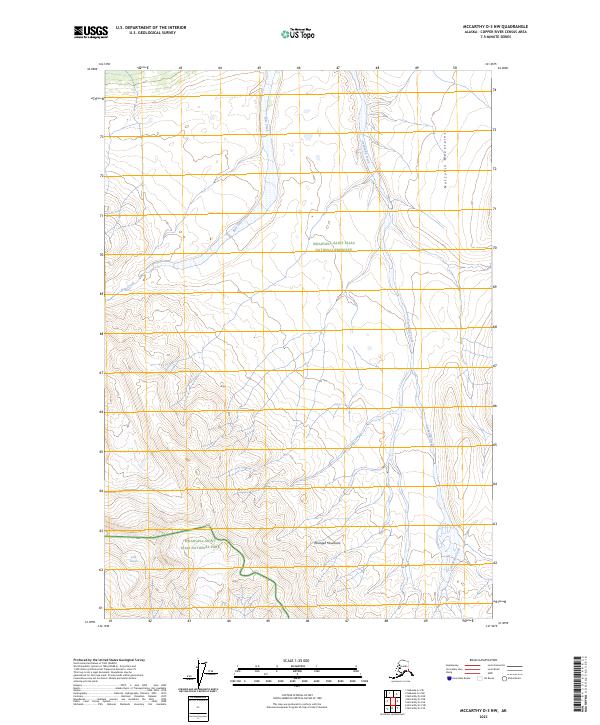 2023 Map of McCarthy D-3 NW, 2023 Print