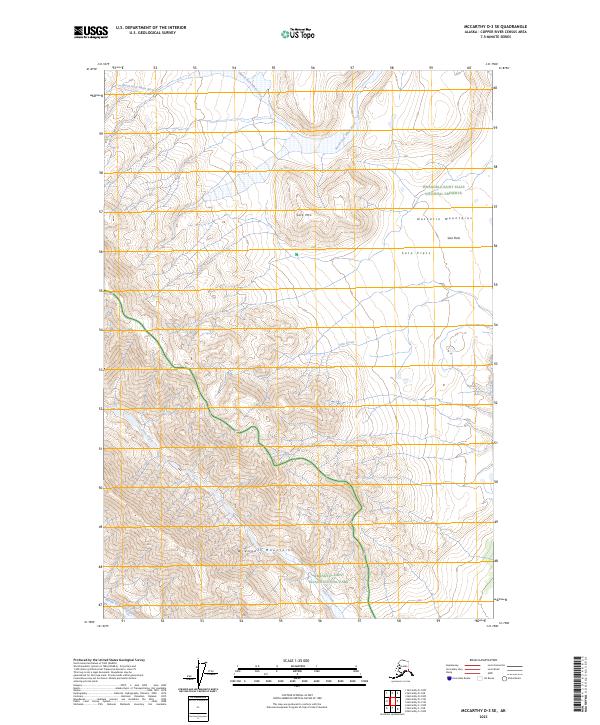 USGS Topographic Map – McCarthy D-3 SE