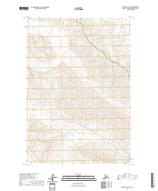 USGS Topographic Map – McCarthy D-3 SW