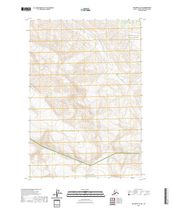 USGS Topographic Map – McCarthy D-4 NE