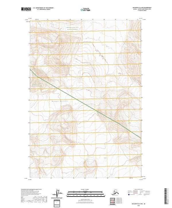 USGS Topographic Map – McCarthy D-4 NW