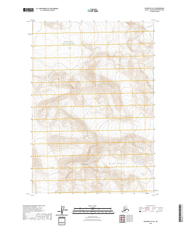 USGS Topographic Map – McCarthy D-4 SE