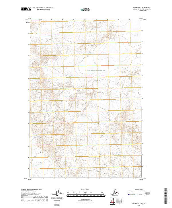 USGS Topographic Map – McCarthy D-4 SW